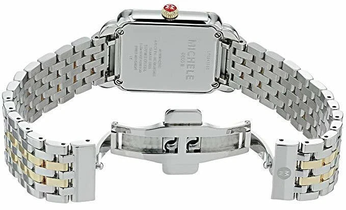 New Michele Deco II Mid Diamond Two Tone  Steel Ladies Watch (MWW06I000004)