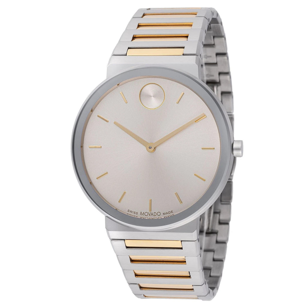 Movado 3601075 Men's Bold Horizon Gold-Tone Dial Quartz New In Box Fast Ship