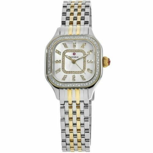 Michele Meggie Diamond Mother of Pearl Dial Two Tone Bracelet Women s Watch - product image