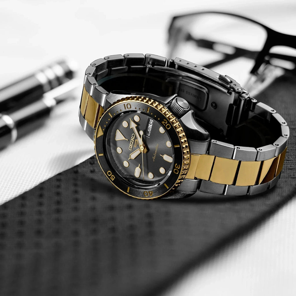 Seiko 5 Sports Two Tone Automatic Mens Watch SRPK22 Brand New In The Box
