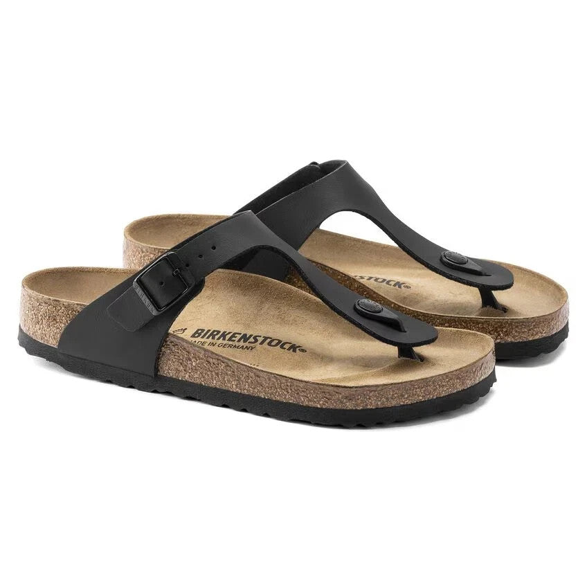 Birkenstocks Gizeh BS Black 43691 Birko-Flor Sandels Brand New In Box Size 11