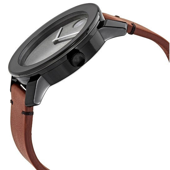 Movado BOLD TR90 Quartz Black Dial Men's Watch 3600600 Set New In Box