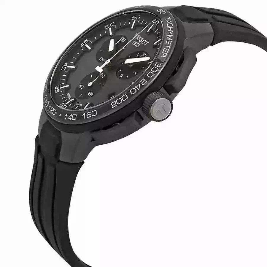 Tissot T-Race T111.417.37.441.03 Gray Dial Silicone Strap Men's Watch New In Box