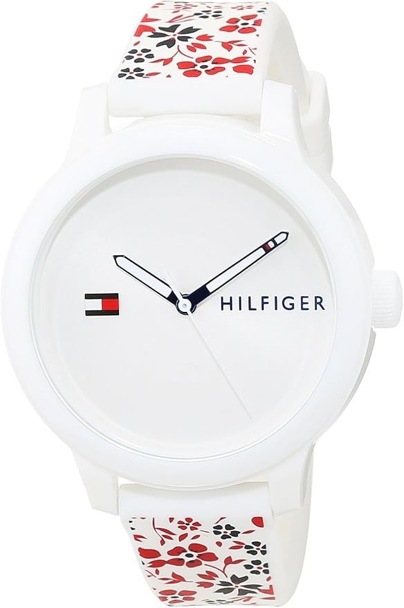 Tommy Hilfiger Ashley Women's White Dial Rubber Band Watch - 1781793