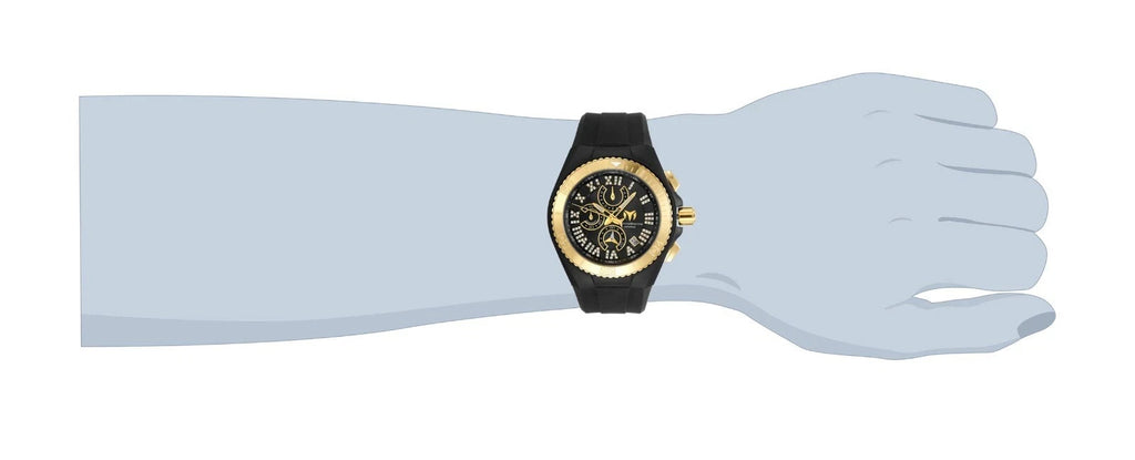 TechnoMarine TM-119016 Cruise Star Gold 45mm Roman Numeral-Dial New In Box