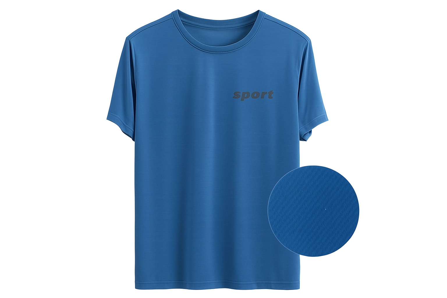 Single t-shirt on white background
