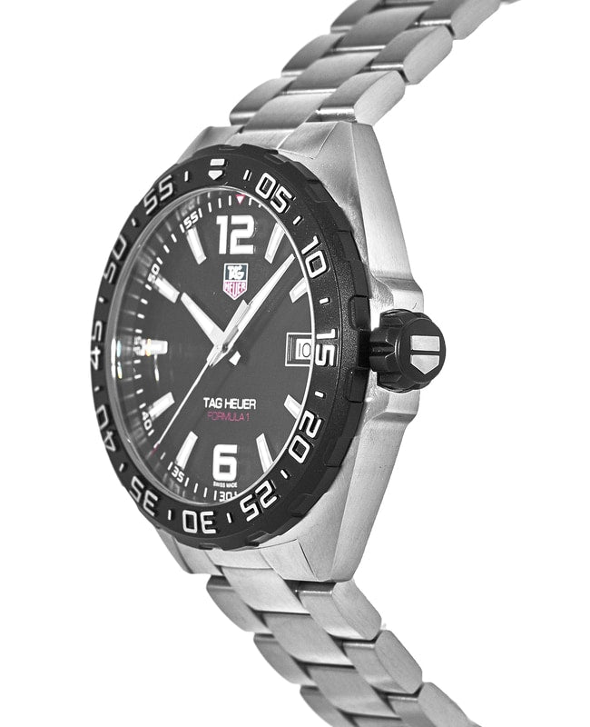 Tag Heuer Formula 1 Quartz Black Dial Stainless Steel Men's Watch WAZ1110.BA0875