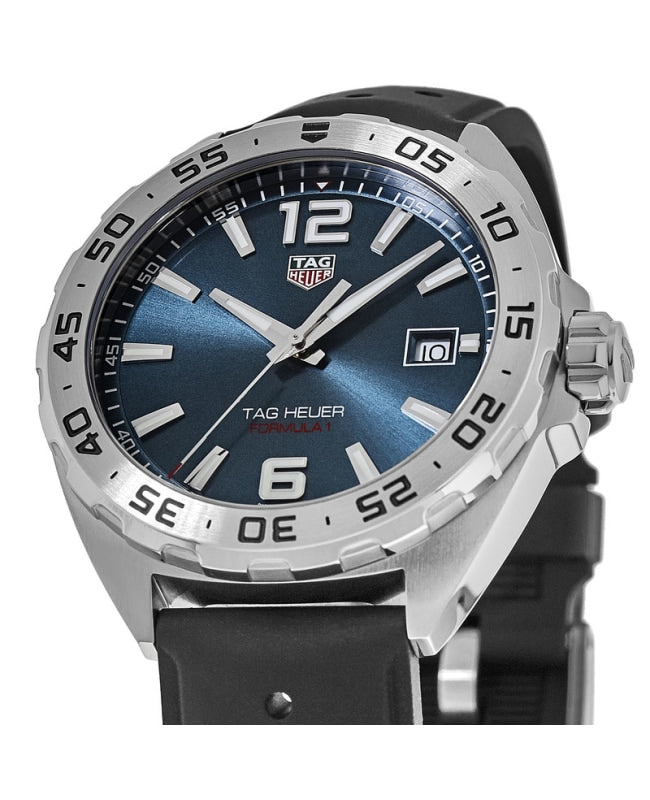 Tag Heuer Formula 1 Quartz Blue Dial Rubber Strap Men's Watch WAZ1118.FT8023