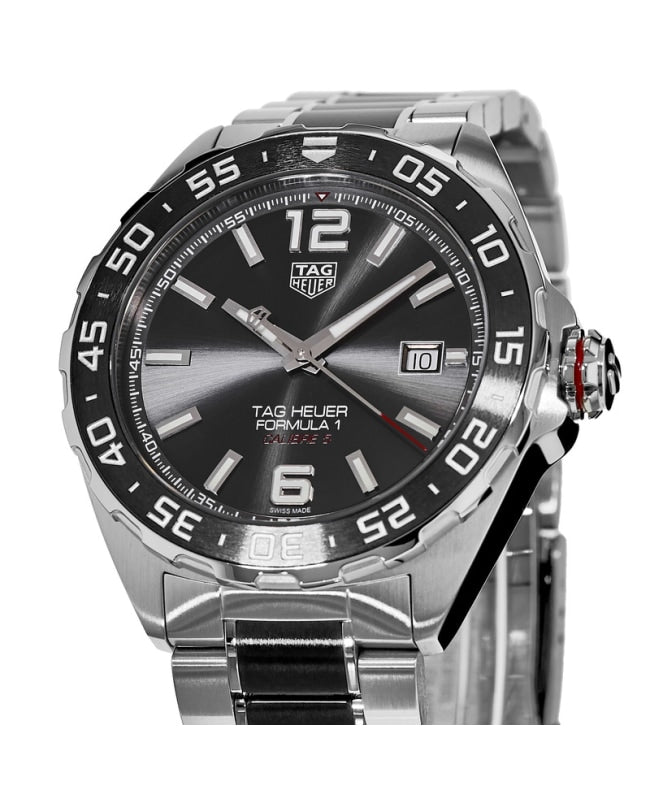 Tag Heuer Formula 1 Automatic Date Grey Dial Stainless Steel & Ceramic Men's Watch WAZ2011.BA0843