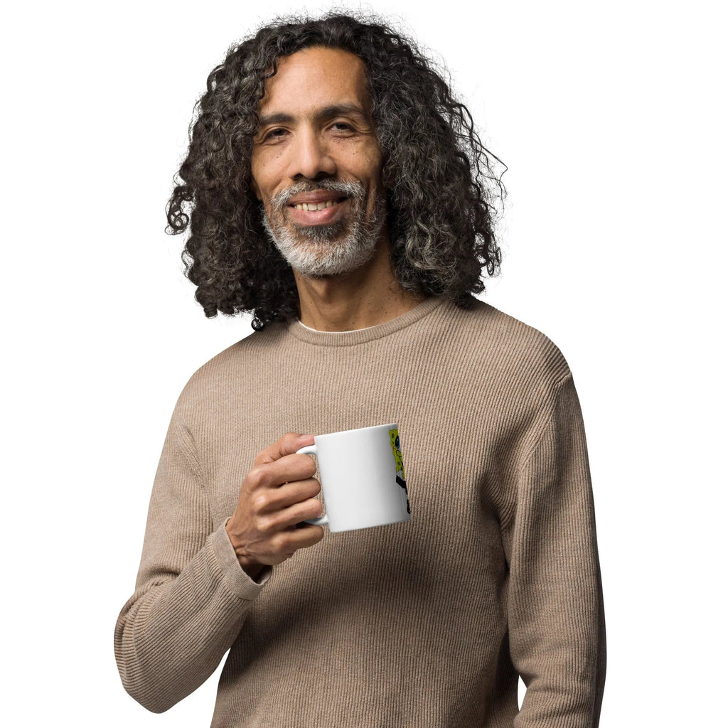 White glossy mug WEE SNAW BOB SPONGE - PremiumBrandGoods